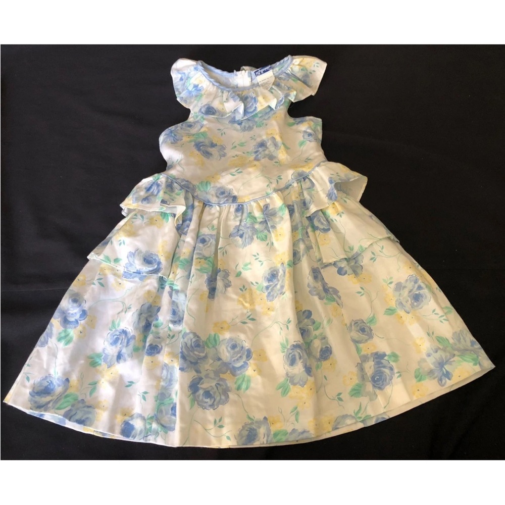 Polly Flinders Toddler Girl Baby Size 6 Dress Pastels Dress Floral